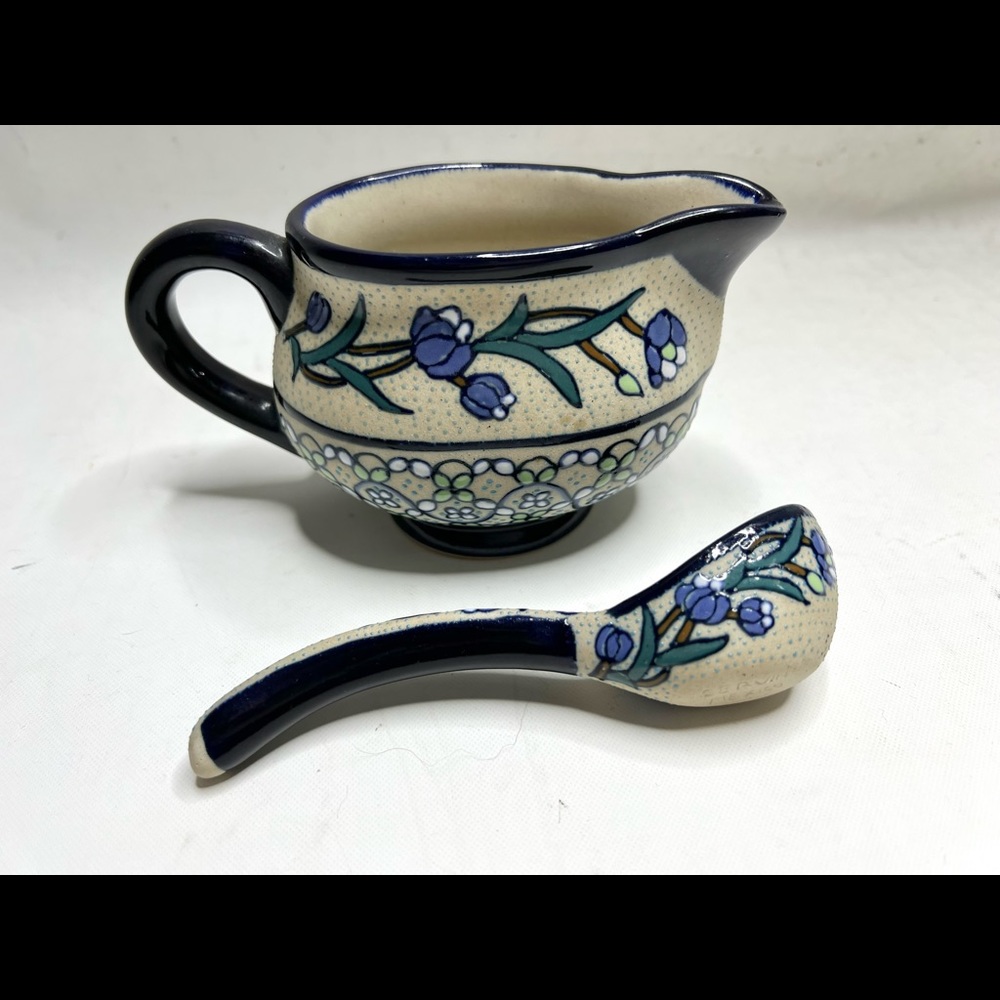 Javier Servin Mexico Gravy Boat & Serving Spoon